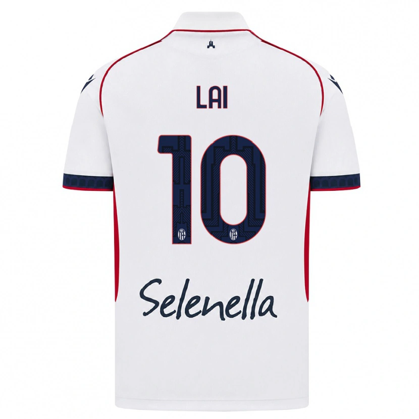 Danxen Heren Luca Lai #10 Wit Rood Koninklijk Blauw Uitshirt Uittenue 2026/27 T-Shirt