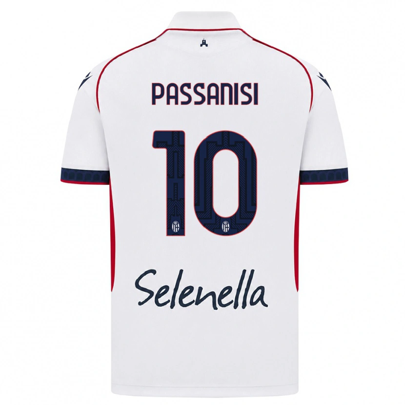Danxen Heren Fernando Passanisi #10 Wit Rood Koninklijk Blauw Uitshirt Uittenue 2026/27 T-Shirt