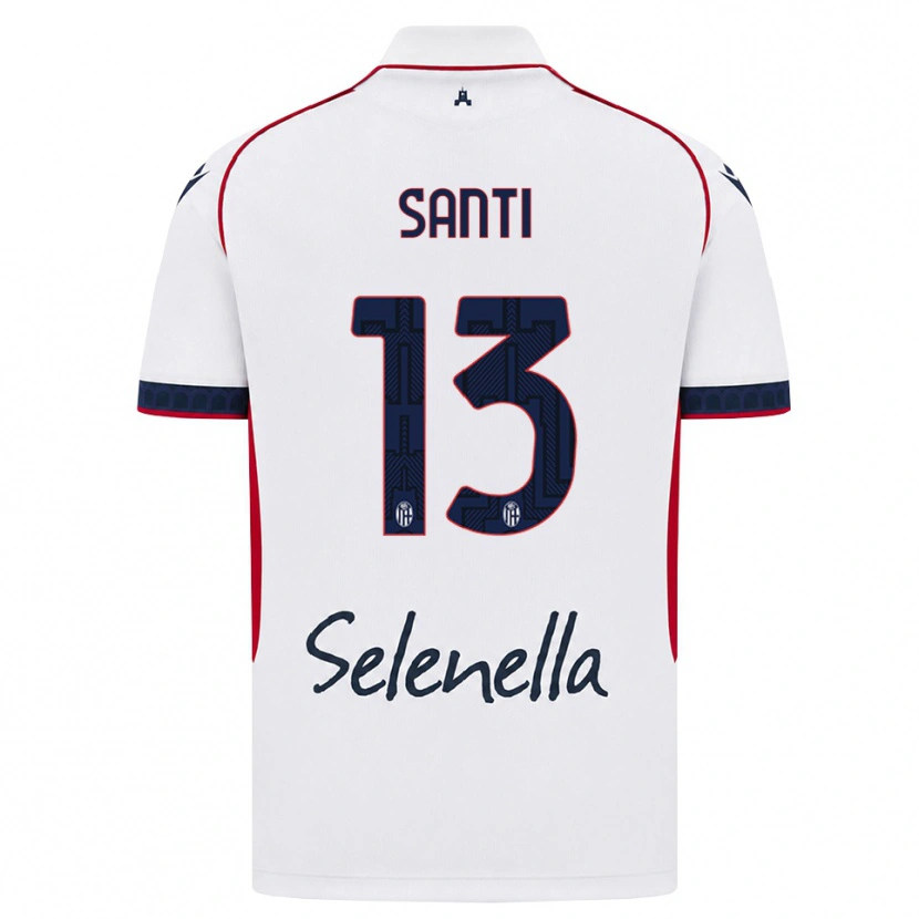 Danxen Heren Manuel Santi #13 Wit Rood Koninklijk Blauw Uitshirt Uittenue 2026/27 T-Shirt