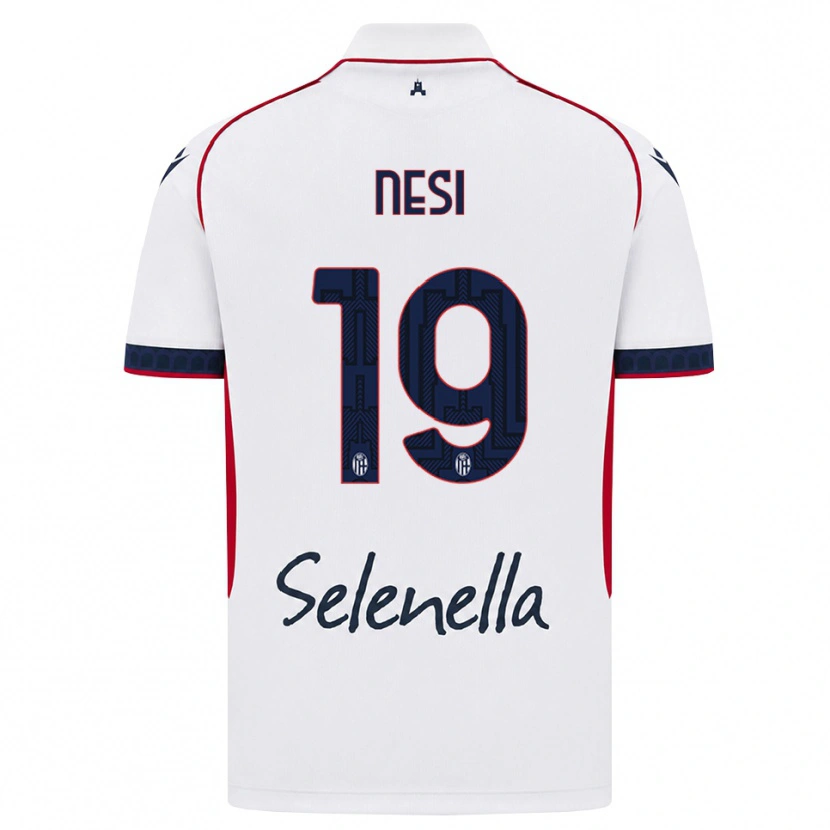 Danxen Heren Luca Nesi #19 Wit Rood Koninklijk Blauw Uitshirt Uittenue 2026/27 T-Shirt