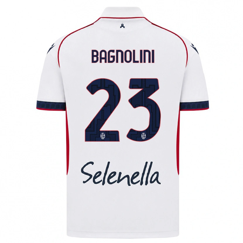 Danxen Heren Nicola Bagnolini #23 Wit Rood Koninklijk Blauw Uitshirt Uittenue 2026/27 T-Shirt