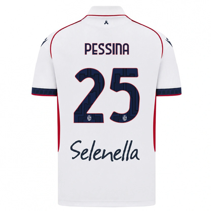 Danxen Heren Massimo Pessina #25 Wit Rood Koninklijk Blauw Uitshirt Uittenue 2026/27 T-Shirt
