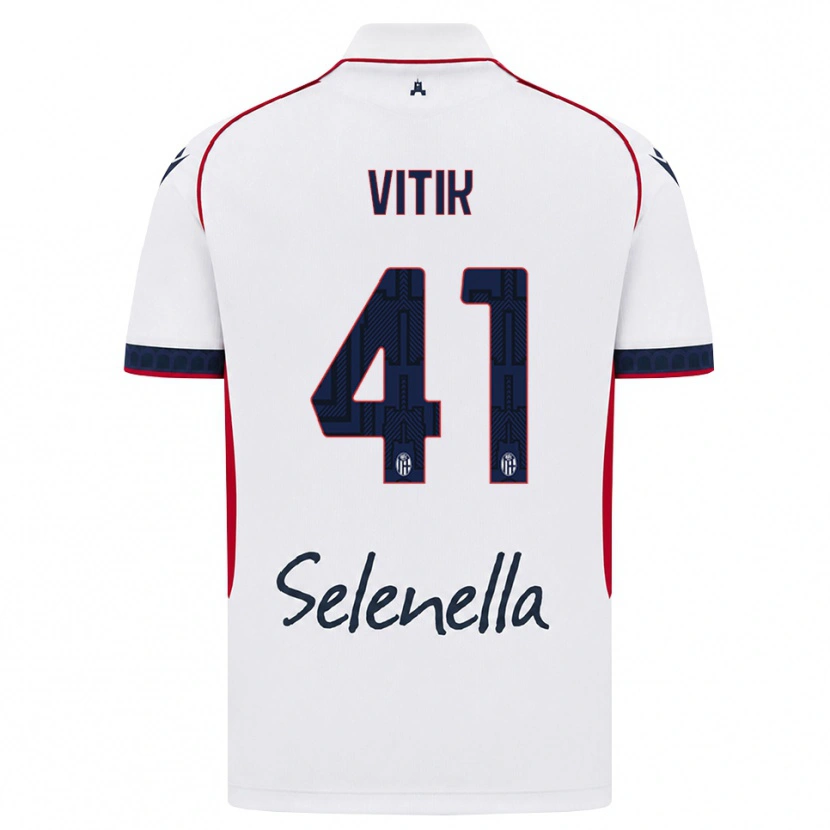 Danxen Heren Martin Vitík #41 Wit Rood Koninklijk Blauw Uitshirt Uittenue 2026/27 T-Shirt