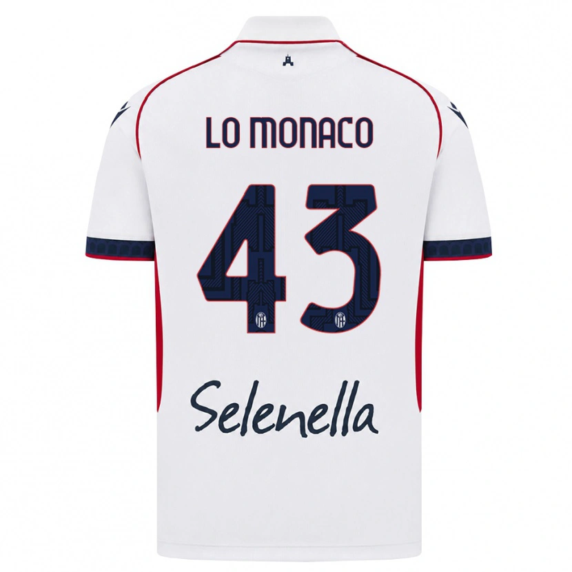 Danxen Heren Luca Lo Monaco #43 Wit Rood Koninklijk Blauw Uitshirt Uittenue 2026/27 T-Shirt