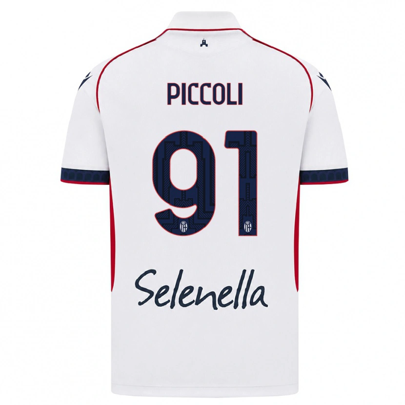 Danxen Heren Roberto Piccoli #91 Wit Rood Koninklijk Blauw Uitshirt Uittenue 2026/27 T-Shirt