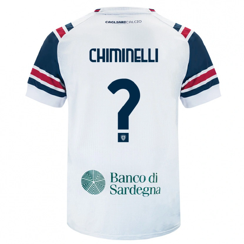 Danxen Heren Mattia Chiminelli #0 Wit Rood Groen Uitshirt Uittenue 2026/27 T-Shirt