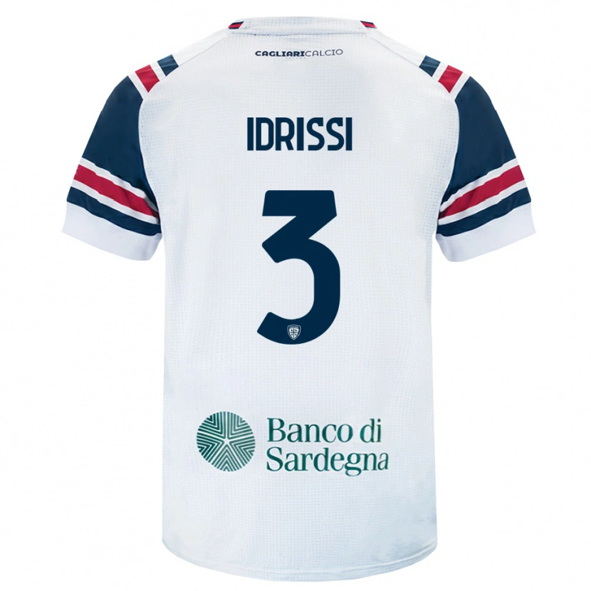 Danxen Heren Riyad Idrissi #3 Wit Rood Groen Uitshirt Uittenue 2026/27 T-Shirt