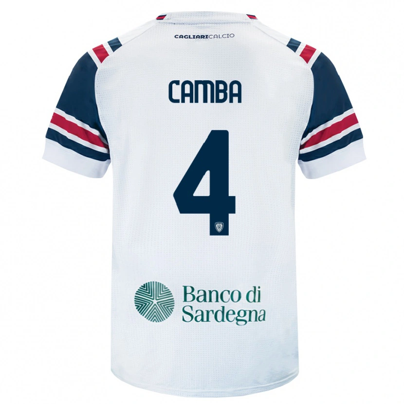 Danxen Heren Daniele Camba #4 Wit Rood Groen Uitshirt Uittenue 2026/27 T-Shirt