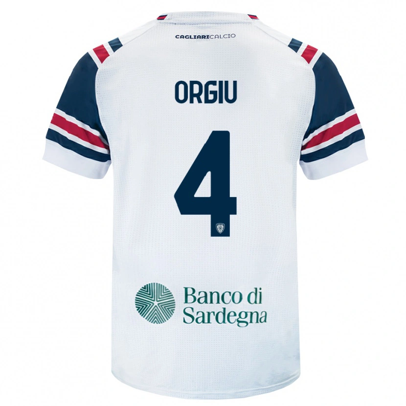 Danxen Heren Samuele Orgiu #4 Wit Rood Groen Uitshirt Uittenue 2026/27 T-Shirt