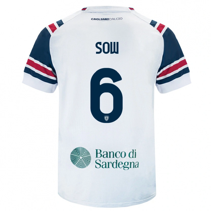 Danxen Heren Mouhamed Sow #6 Wit Rood Groen Uitshirt Uittenue 2026/27 T-Shirt