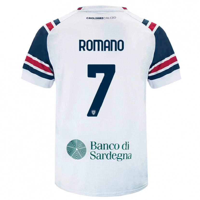 Danxen Heren Antonio Romano #7 Wit Rood Groen Uitshirt Uittenue 2026/27 T-Shirt