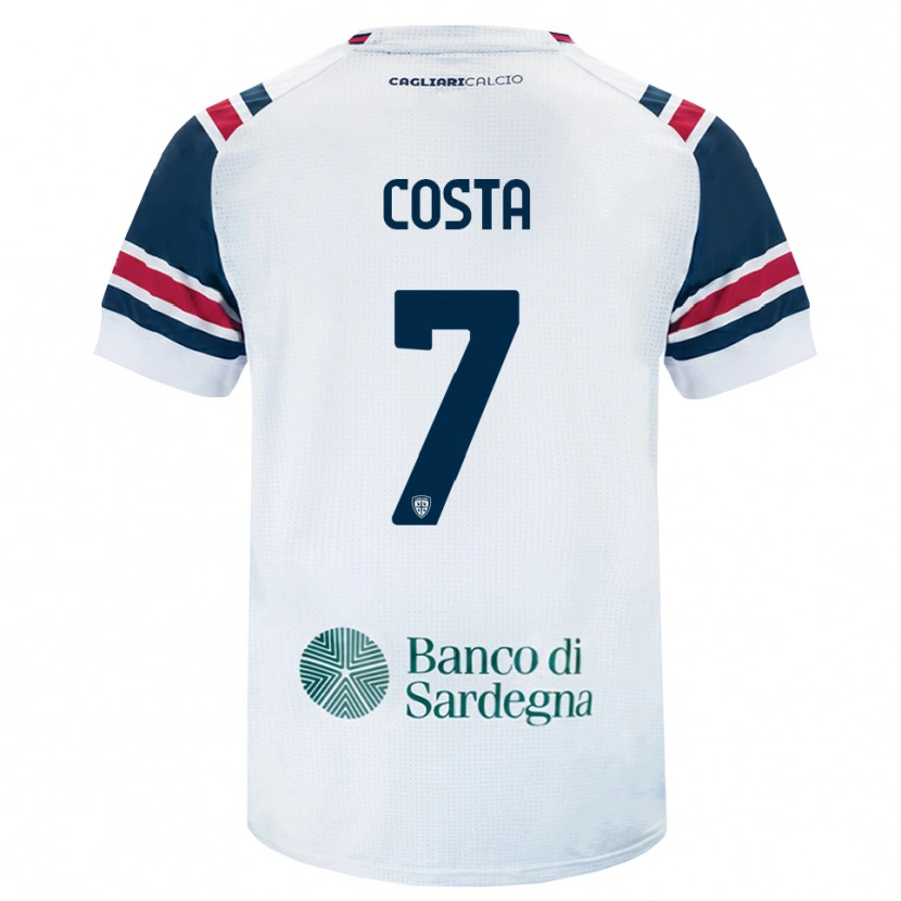Danxen Heren Luca Costa #7 Wit Rood Groen Uitshirt Uittenue 2026/27 T-Shirt