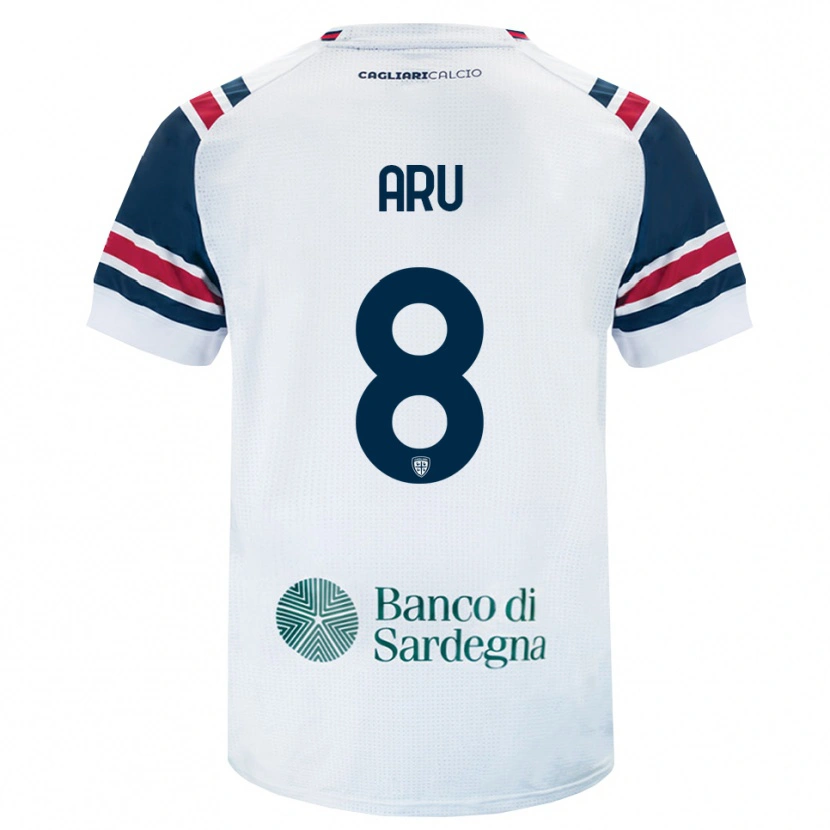 Danxen Heren Riccardo Aru #8 Wit Rood Groen Uitshirt Uittenue 2026/27 T-Shirt