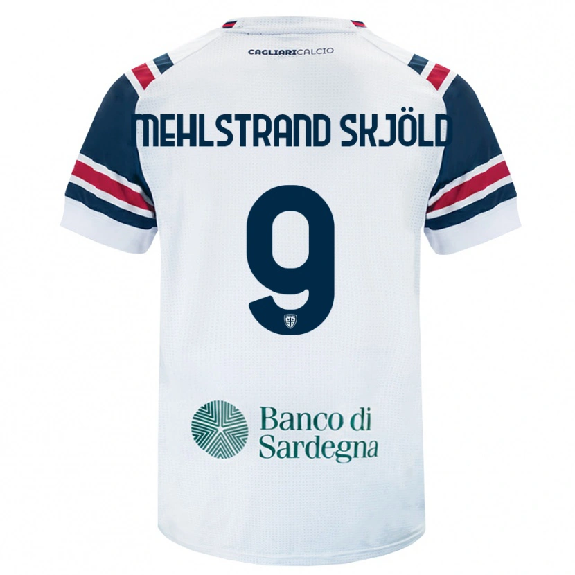 Danxen Heren William Mehlstrand Skjöld #9 Wit Rood Groen Uitshirt Uittenue 2026/27 T-Shirt