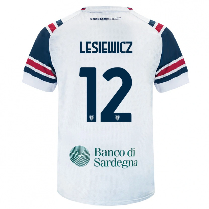 Danxen Heren Mateusz Lesiewicz #12 Wit Rood Groen Uitshirt Uittenue 2026/27 T-Shirt