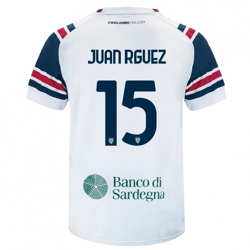 Danxen Heren Juan Rodríguez #15 Wit Rood Groen Uitshirt Uittenue 2026/27 T-Shirt