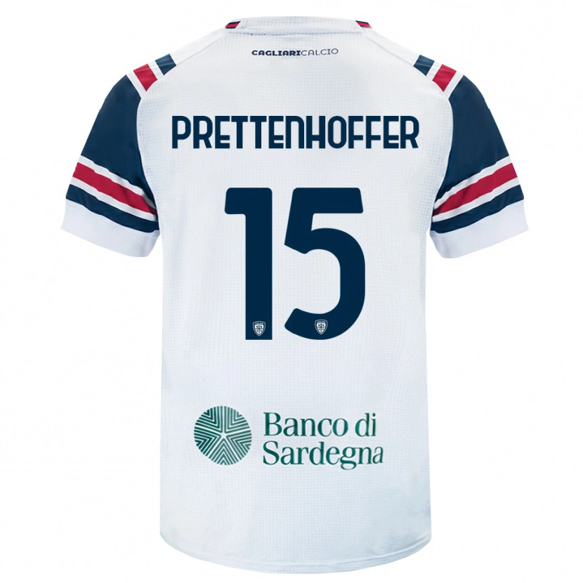Danxen Heren Márton Prettenhoffer #15 Wit Rood Groen Uitshirt Uittenue 2026/27 T-Shirt