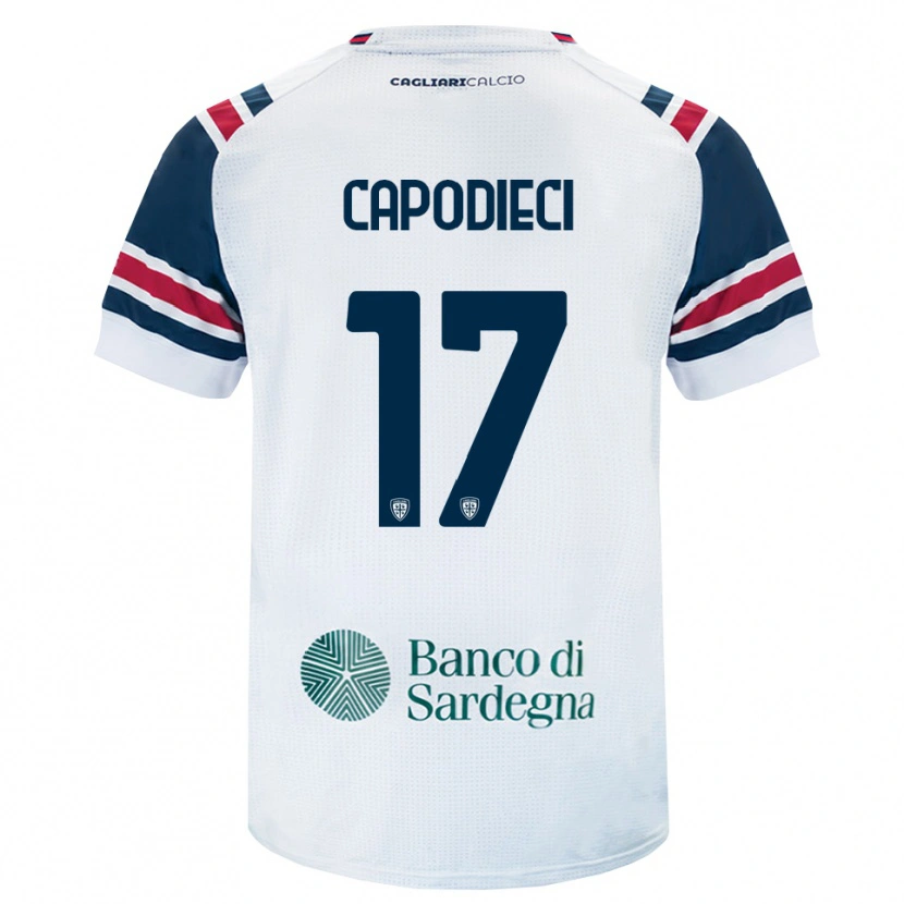 Danxen Heren Loris Capodieci #17 Wit Rood Groen Uitshirt Uittenue 2026/27 T-Shirt