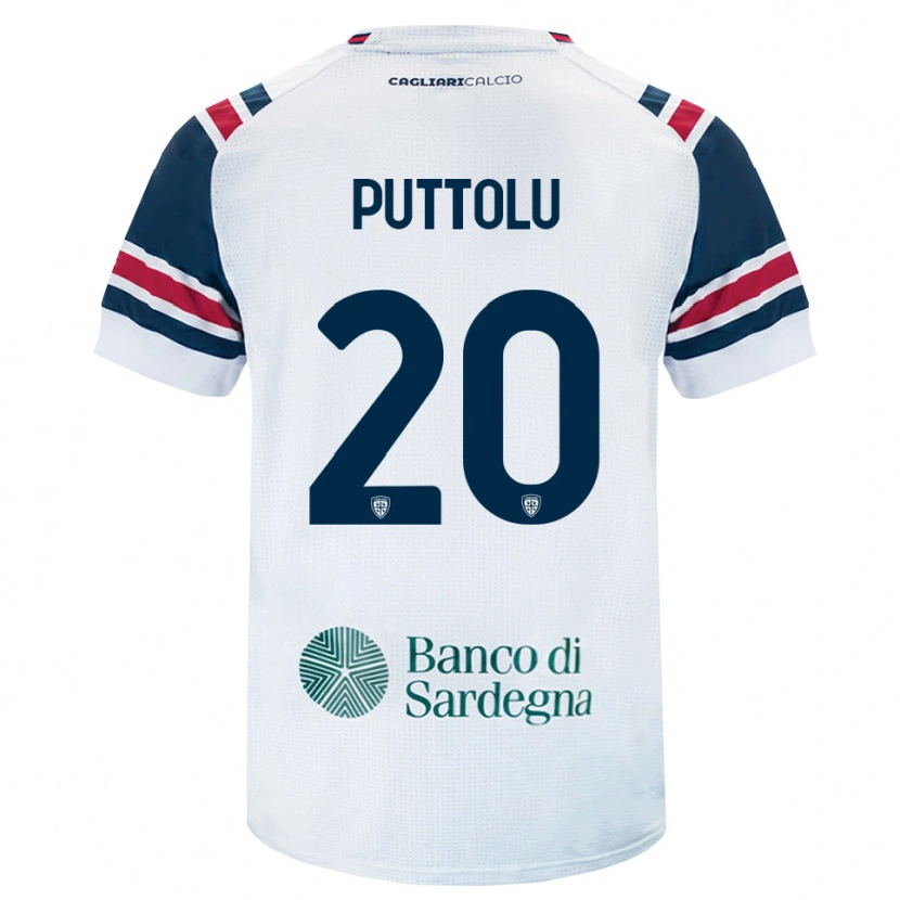 Danxen Heren Diego Puttolu #20 Wit Rood Groen Uitshirt Uittenue 2026/27 T-Shirt