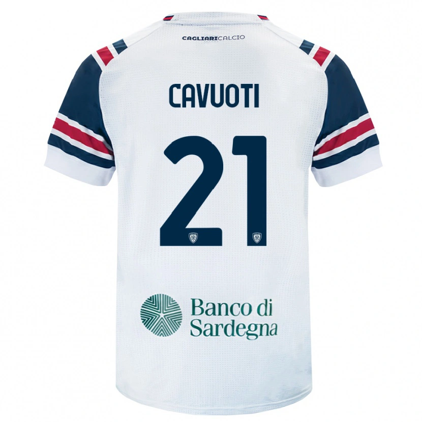 Danxen Heren Nicolò Cavuoti #21 Wit Rood Groen Uitshirt Uittenue 2026/27 T-Shirt
