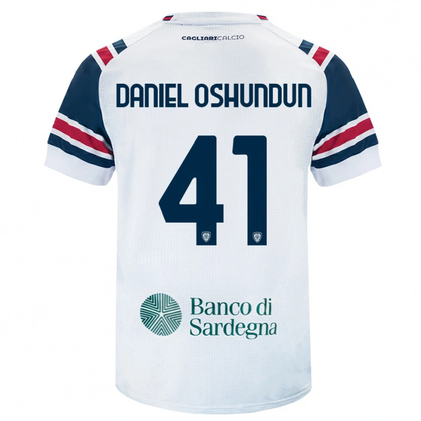 Danxen Heren Olasunkanmi Daniel Oshundun #41 Wit Rood Groen Uitshirt Uittenue 2026/27 T-Shirt