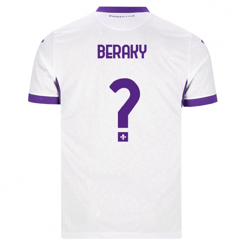 Danxen Heren Mussie Beraky #0 Wit Paars Uitshirt Uittenue 2026/27 T-Shirt