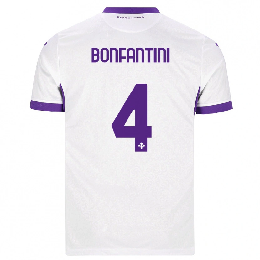 Danxen Heren Agnese Bonfantini #4 Wit Paars Uitshirt Uittenue 2026/27 T-Shirt