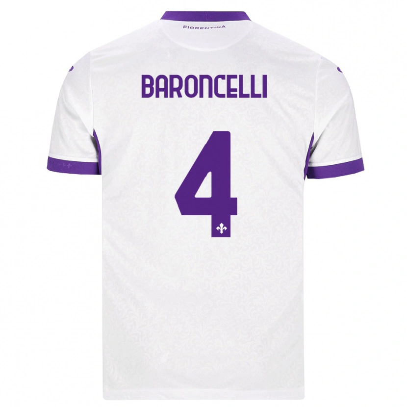 Danxen Heren Leonardo Baroncelli #4 Wit Paars Uitshirt Uittenue 2026/27 T-Shirt
