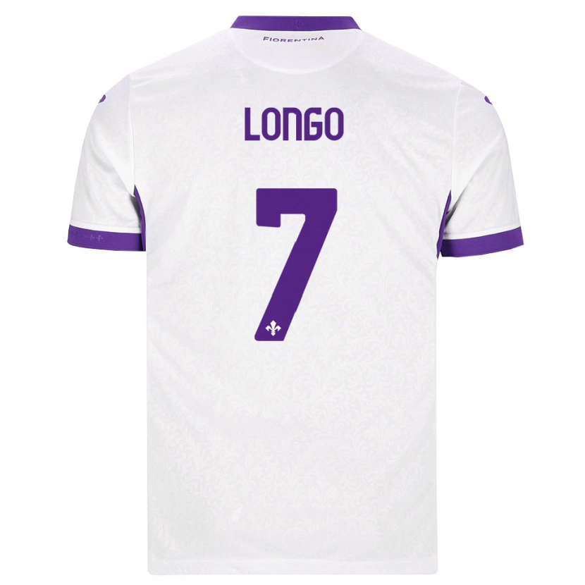 Danxen Heren Miriam Longo #7 Wit Paars Uitshirt Uittenue 2026/27 T-Shirt
