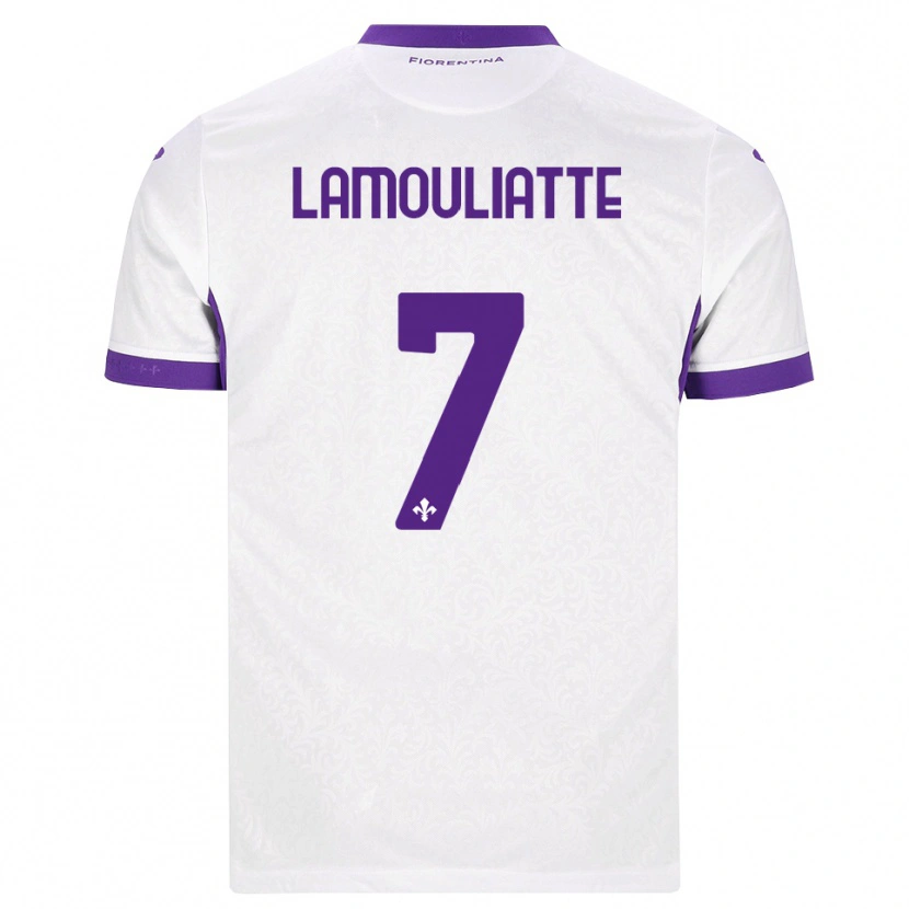 Danxen Heren Hugo Lamouliatte #7 Wit Paars Uitshirt Uittenue 2026/27 T-Shirt