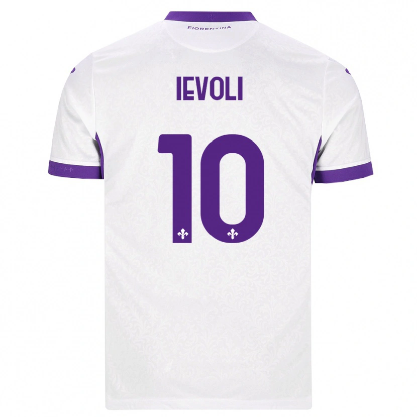 Danxen Heren Mattia Ievoli #10 Wit Paars Uitshirt Uittenue 2026/27 T-Shirt