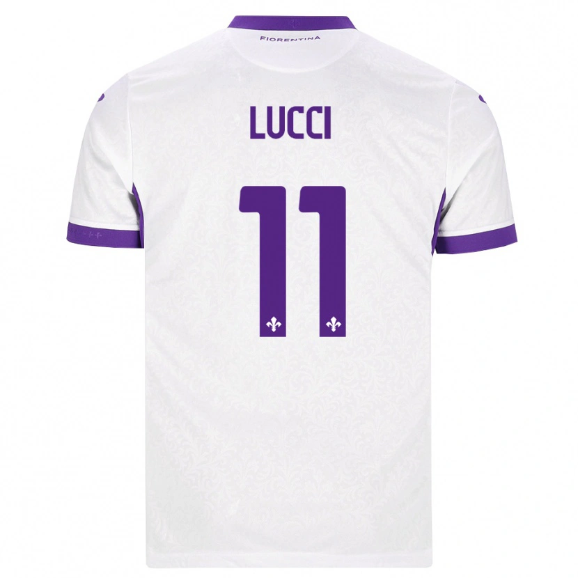 Danxen Heren Leonardo Lucci #11 Wit Paars Uitshirt Uittenue 2026/27 T-Shirt