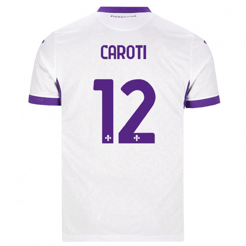 Danxen Heren Filippo Caroti #12 Wit Paars Uitshirt Uittenue 2026/27 T-Shirt