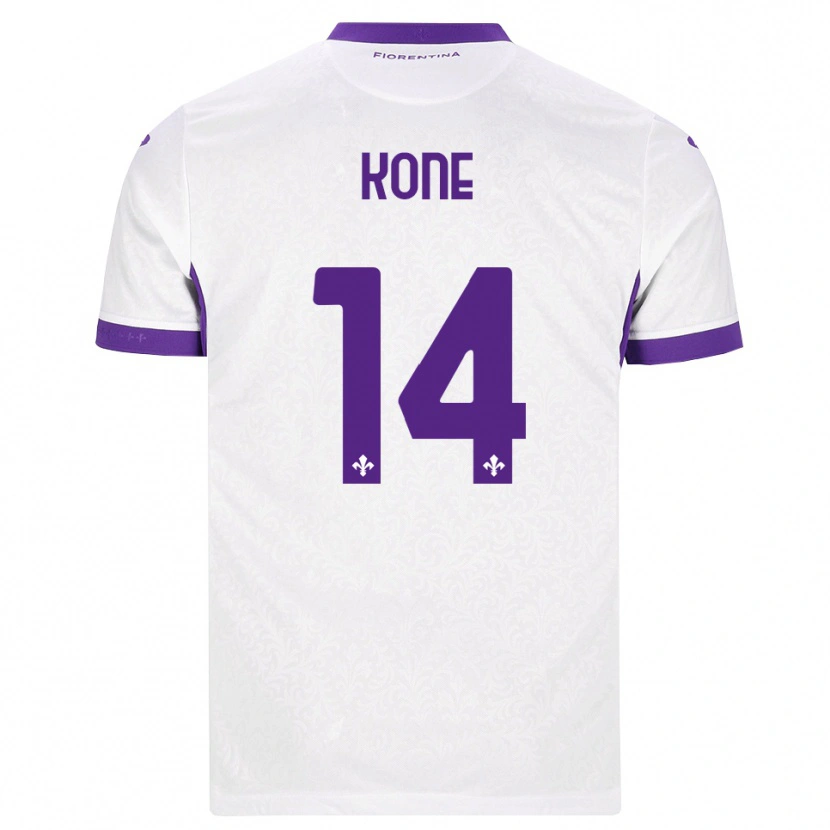 Danxen Heren Mevale Kone #14 Wit Paars Uitshirt Uittenue 2026/27 T-Shirt