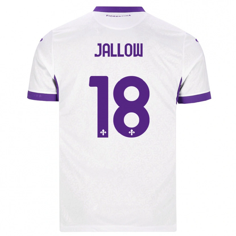 Danxen Heren Sulayman Jallow #18 Wit Paars Uitshirt Uittenue 2026/27 T-Shirt