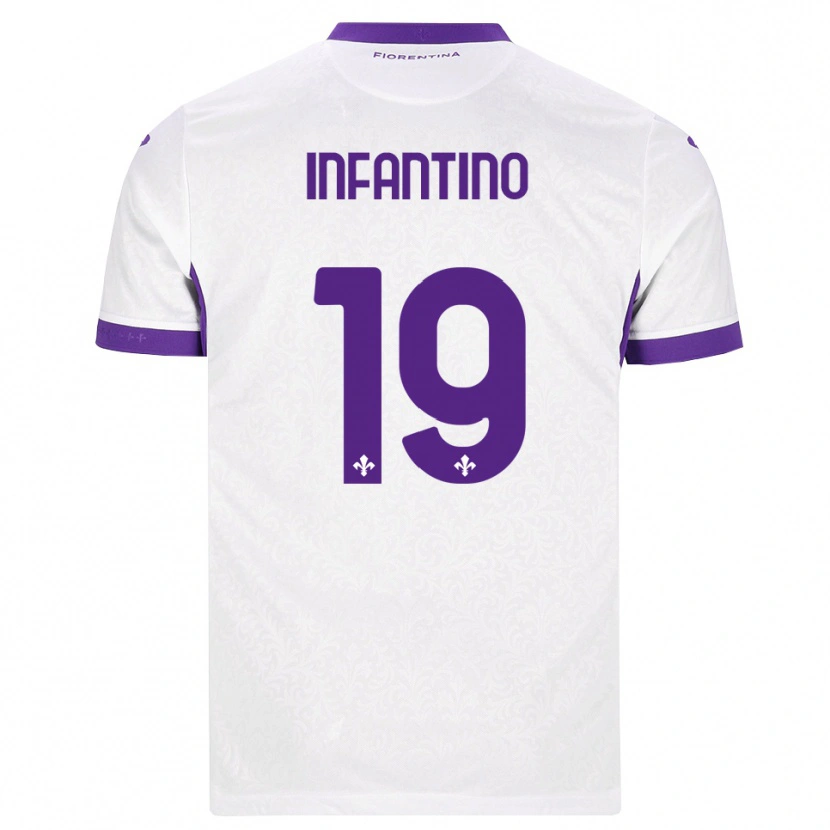 Danxen Heren Gino Infantino #19 Wit Paars Uitshirt Uittenue 2026/27 T-Shirt