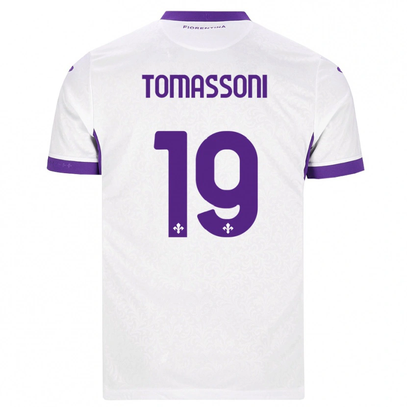 Danxen Heren Emma Tomassoni #19 Wit Paars Uitshirt Uittenue 2026/27 T-Shirt