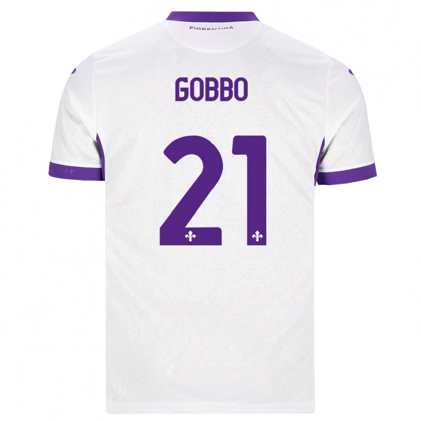 Danxen Heren Angelo Gobbo #21 Wit Paars Uitshirt Uittenue 2026/27 T-Shirt