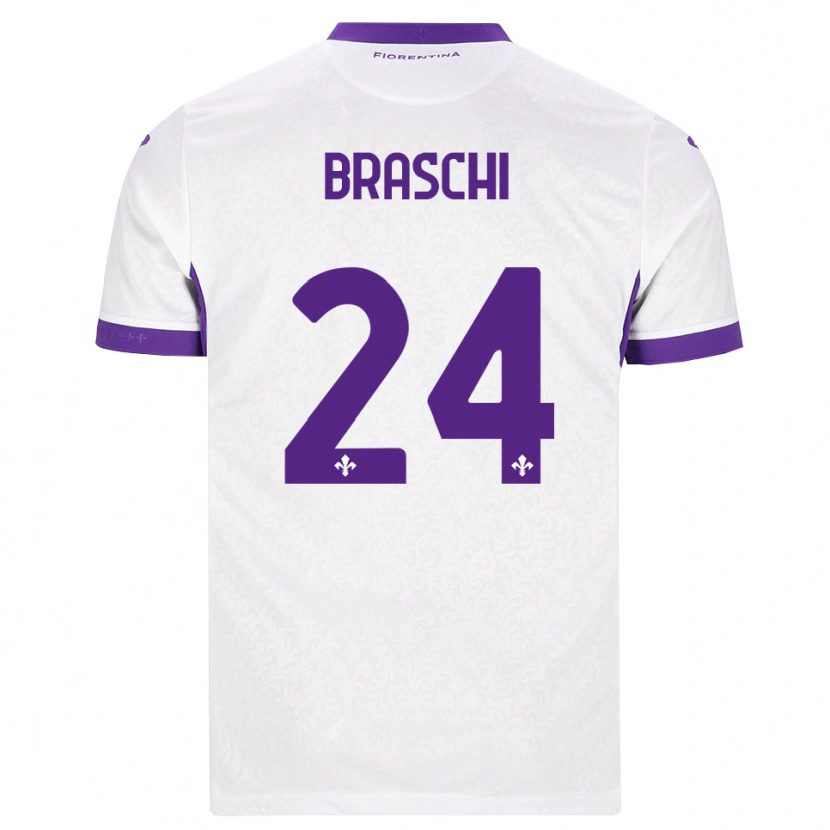 Danxen Heren Riccardo Braschi #24 Wit Paars Uitshirt Uittenue 2026/27 T-Shirt