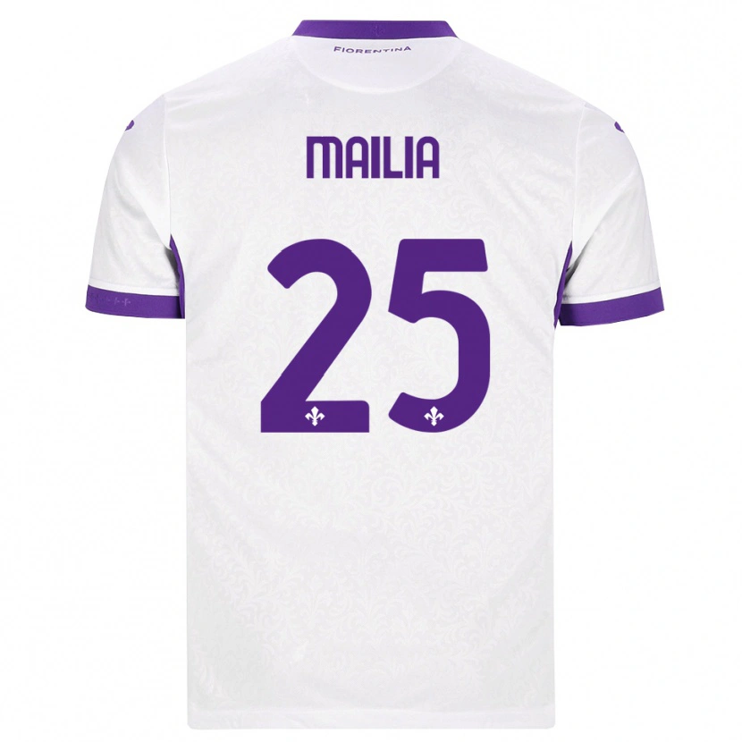 Danxen Heren Siria Mailia #25 Wit Paars Uitshirt Uittenue 2026/27 T-Shirt
