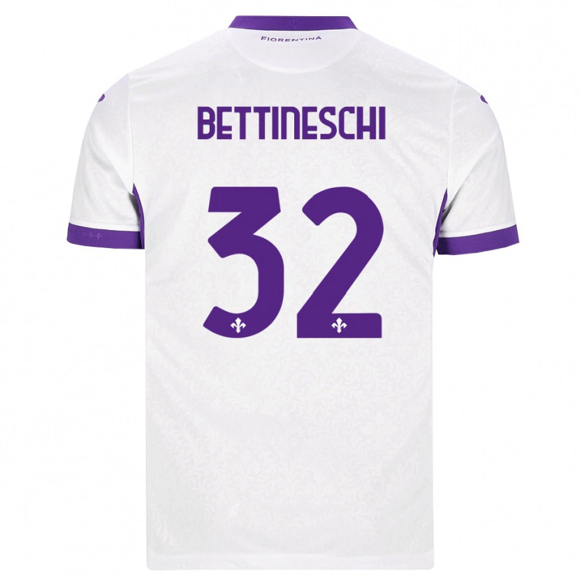 Danxen Heren Giorgia Bettineschi #32 Wit Paars Uitshirt Uittenue 2026/27 T-Shirt