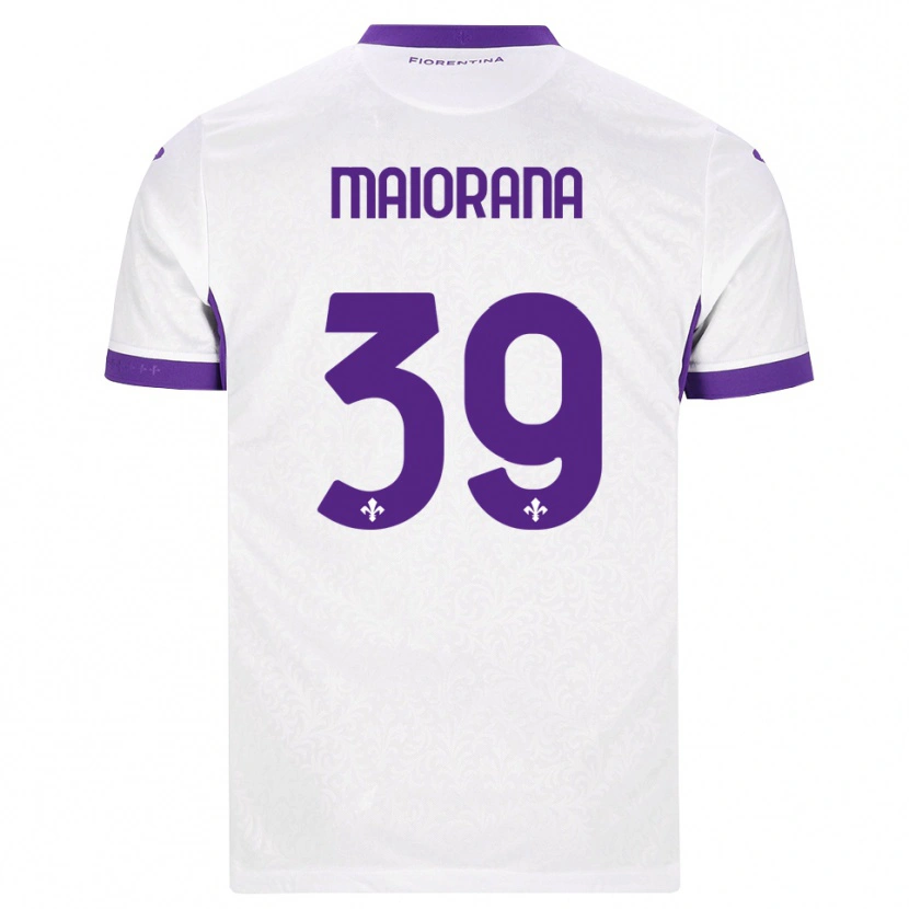 Danxen Heren Stefano Maiorana #39 Wit Paars Uitshirt Uittenue 2026/27 T-Shirt