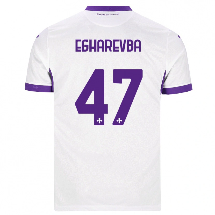 Danxen Heren Fortune Egharevba #47 Wit Paars Uitshirt Uittenue 2026/27 T-Shirt