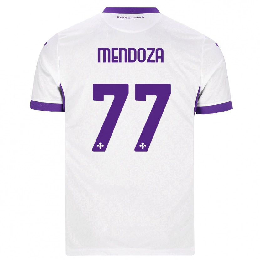 Danxen Heren William Mendoza #77 Wit Paars Uitshirt Uittenue 2026/27 T-Shirt