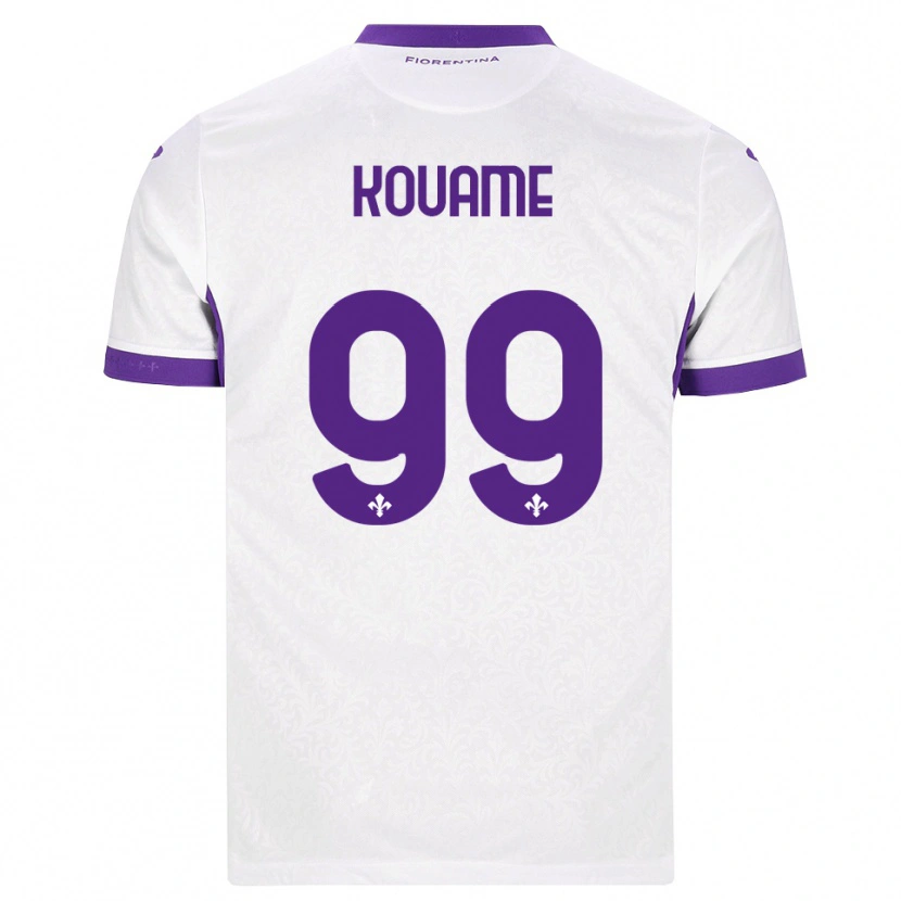 Danxen Heren Christian Kouame #99 Wit Paars Uitshirt Uittenue 2026/27 T-Shirt