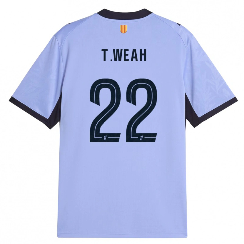 Danxen Heren Timothy Weah #22 Lavendel Zwart Thuisshirt Derde Tenue 2026/27 T-Shirt