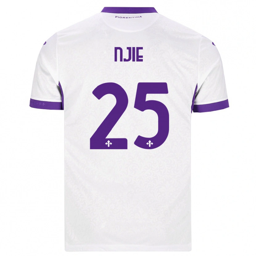 Danxen Heren Alieu Njie #25 Wit Paars Uitshirt Uittenue 2026/27 T-Shirt