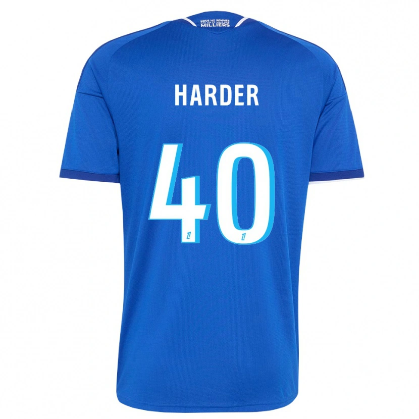 Danxen Heren Conrad Harder #40 Koninklijk Blauw Wit Thuisshirt Thuistenue 2026/27 T-Shirt