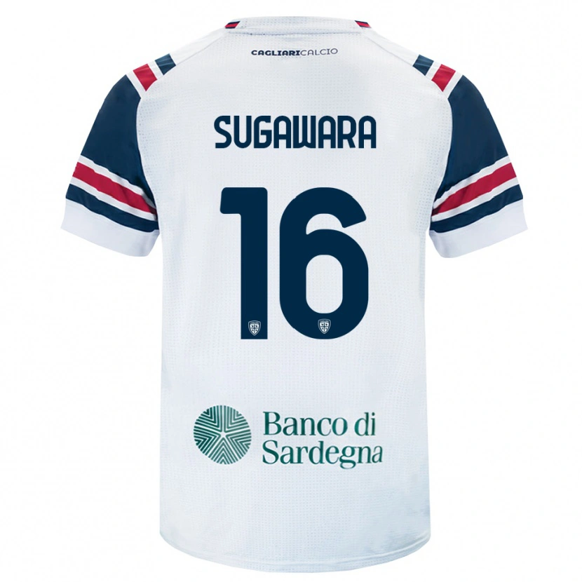 Danxen Heren Yukinari Sugawara #16 Wit Rood Groen Uitshirt Uittenue 2026/27 T-Shirt