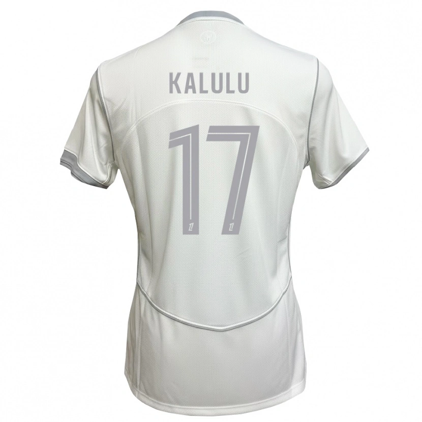 Danxen Heren Joseph Kalulu #17 Wit Grijs Uitshirt Uittenue 2026/27 T-Shirt